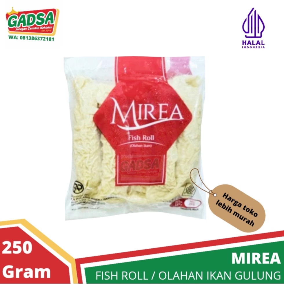 

Fish roll Mirea Fishroll Ikan Gulung 250 Gram