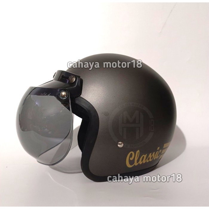 Helm bogo polos dewasa sni cuci gudang - pink, TANPA KACA