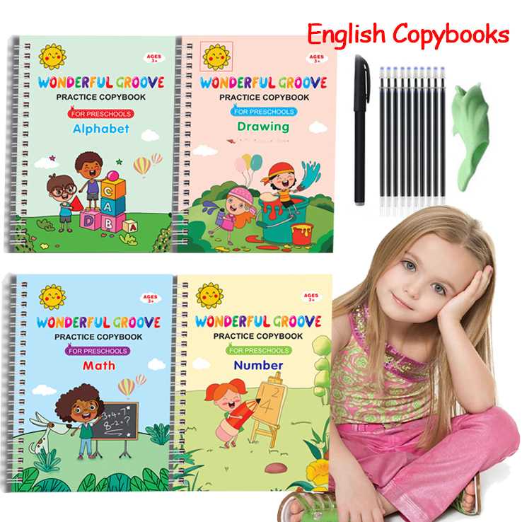 

CPY Practice Copybook Training English Version of Childern's Groove - CPY-4