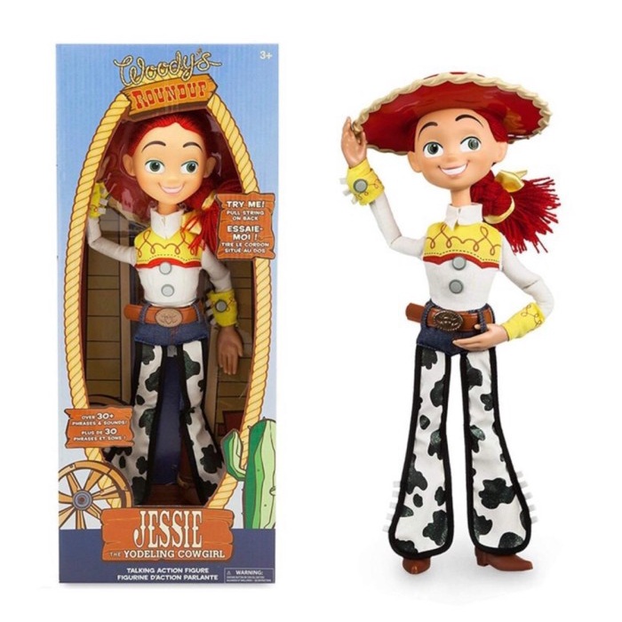 Anime Boneka Toy Story Talking Jessie Original Disney Pixar Miniatur Pajangan Dashboard Koleksi