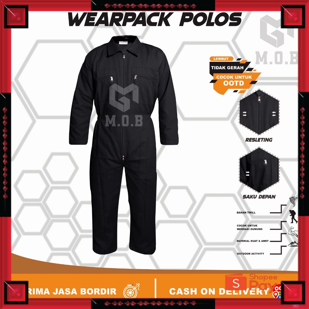 12.12 SERAGAM SALE / Wearpack baju kerja safety / Wearpack proyek / Wearpack Kerja Proyek / Coverall