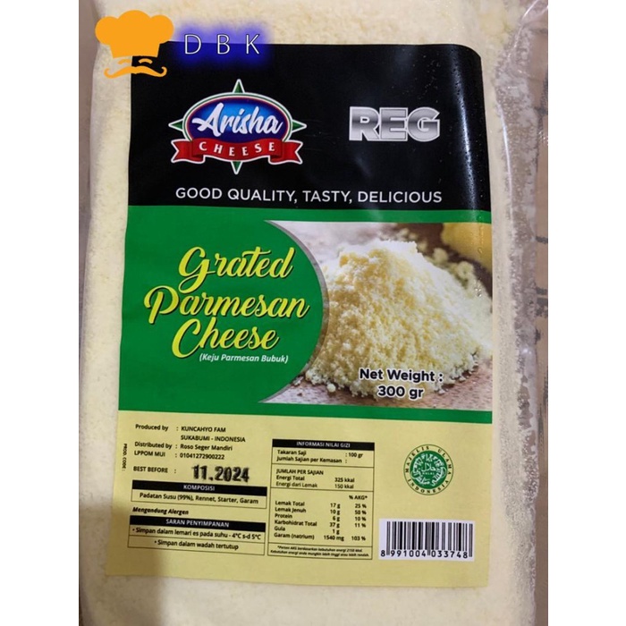 

[Big Sale] parmesan bubuk 300gr indo cheese grated cheese