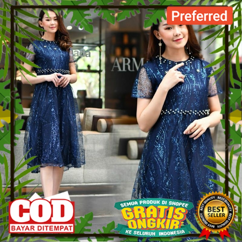 (BISA COD) PROMO DRESS NATAL TERLARIS / DRESS PESTA / DRESS WANITA KEKINIAN 2021 / DRESS KOREA / DRE