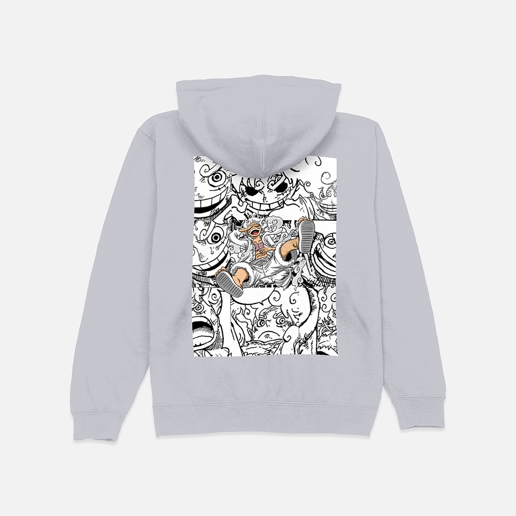 Zipper Hoodie luffy gear 5 newspaper