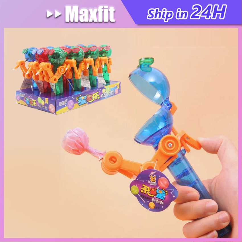 Robot Permen Lolipop Unik Tempat Permen Tembak Lolipop Mainan Anak