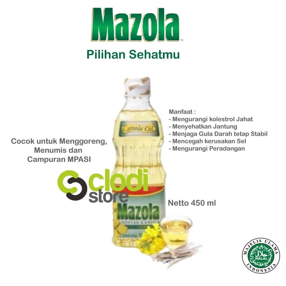 

COD ZLXM5192 Mazola canola oil 450ml Lemak Tambahan MPASI