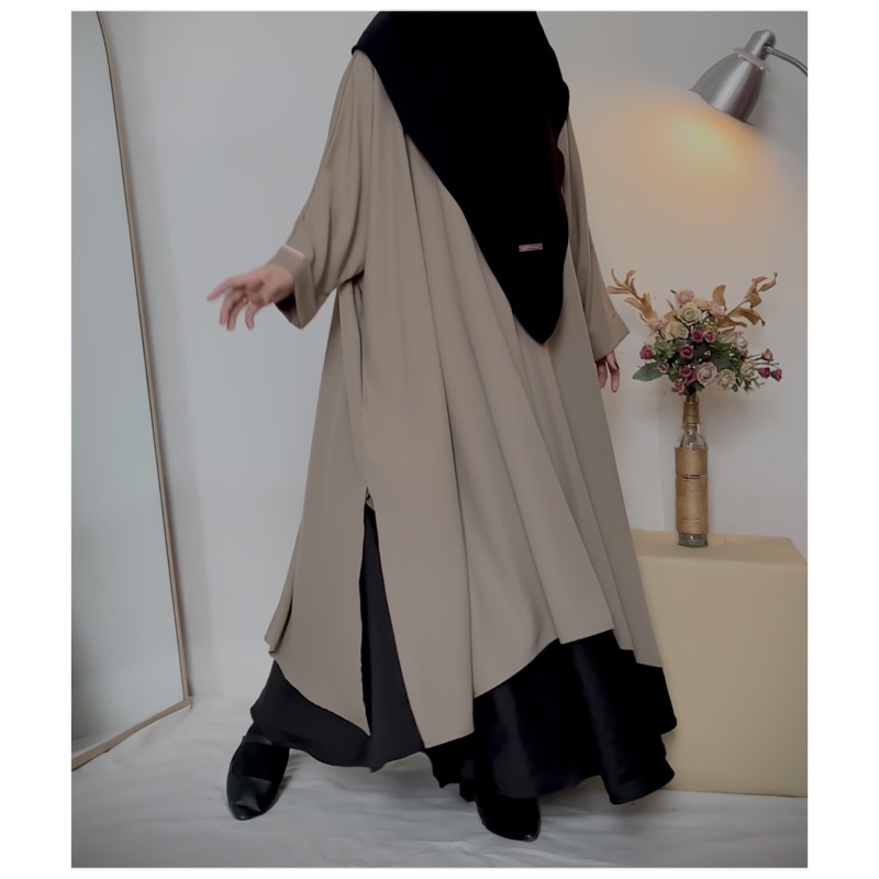 JEMA MIDI ABAYA OVERSIZE (abaya saja) by Maryamzali