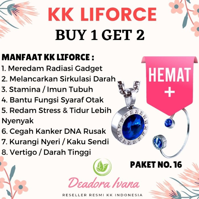 [ READY STOCK ] NEW KK LIFORCE Bracelet / KKL Gelang Tangan / KK Indonesia / ORI