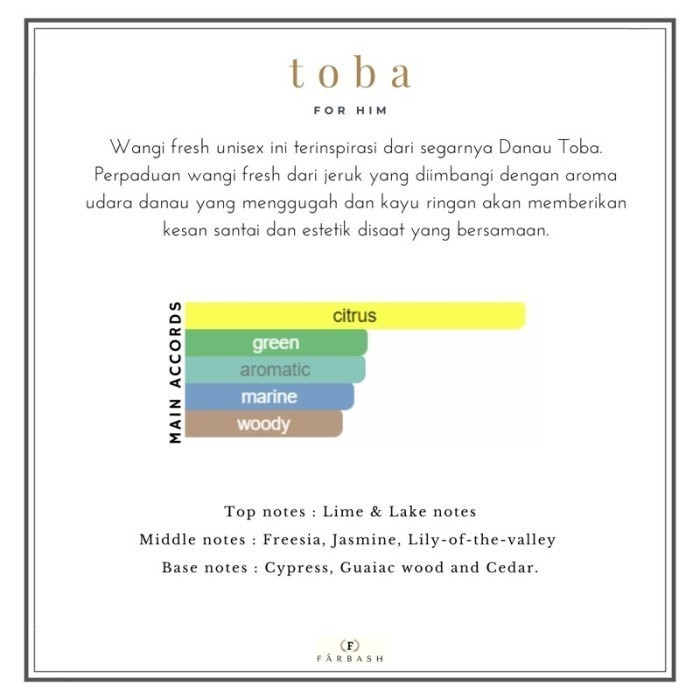 Farbash Parfum TOBA - Parfum Pria 25 ML - TOBA