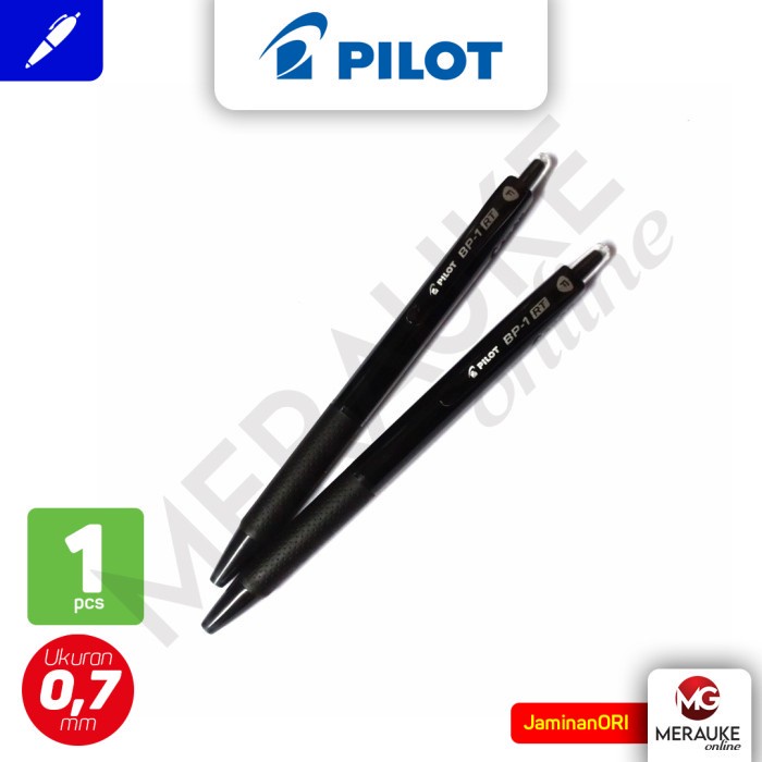 

Ballpoint PILOT BP-1 RT Fine 0.7 - Hitam