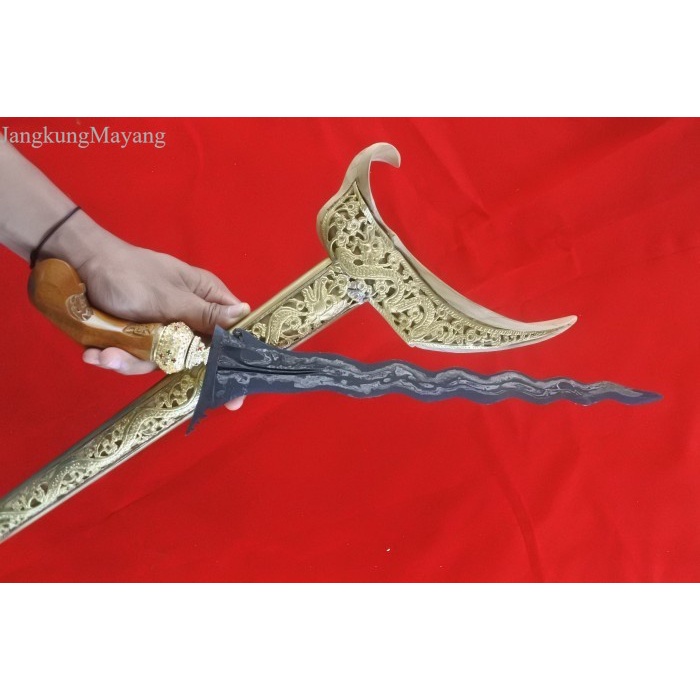 

keris sengkelat warangka ladrang full blok topeng kuningan WKP murah