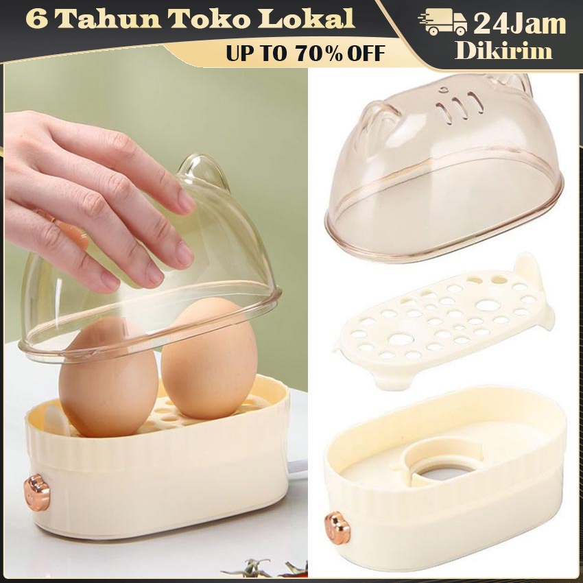 Electric Egg Cooker Boiler Alat / Rebus Telur / Electric Egg Boiler / Alat Rebus Telur Portable