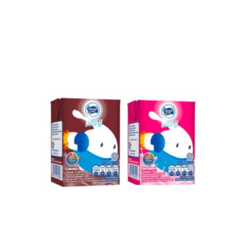 

Frisian Flag Susu UHT Milky Strawberry 3 x 115 mL + Frisian Flag Susu UHT Milky Cokelat 3 x 115 mL