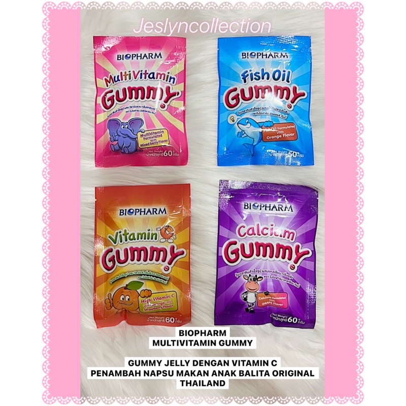 

BIOPHARM MULTIVITAMIN GUMMY JELLY ORIGINAL THAILAND