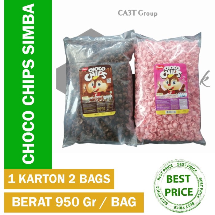 

BEST SELLER- Choco Chips Simba Bulky Richeese Nabati 1Kg Murah Kualitas Terbaik - Coklat