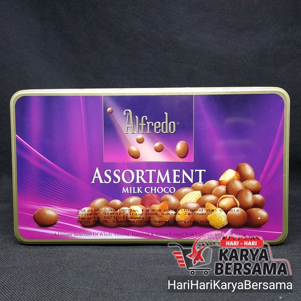

ALFREDO ASSORTMENT MILK CHOCO ALFREDO COKELAT 180GR