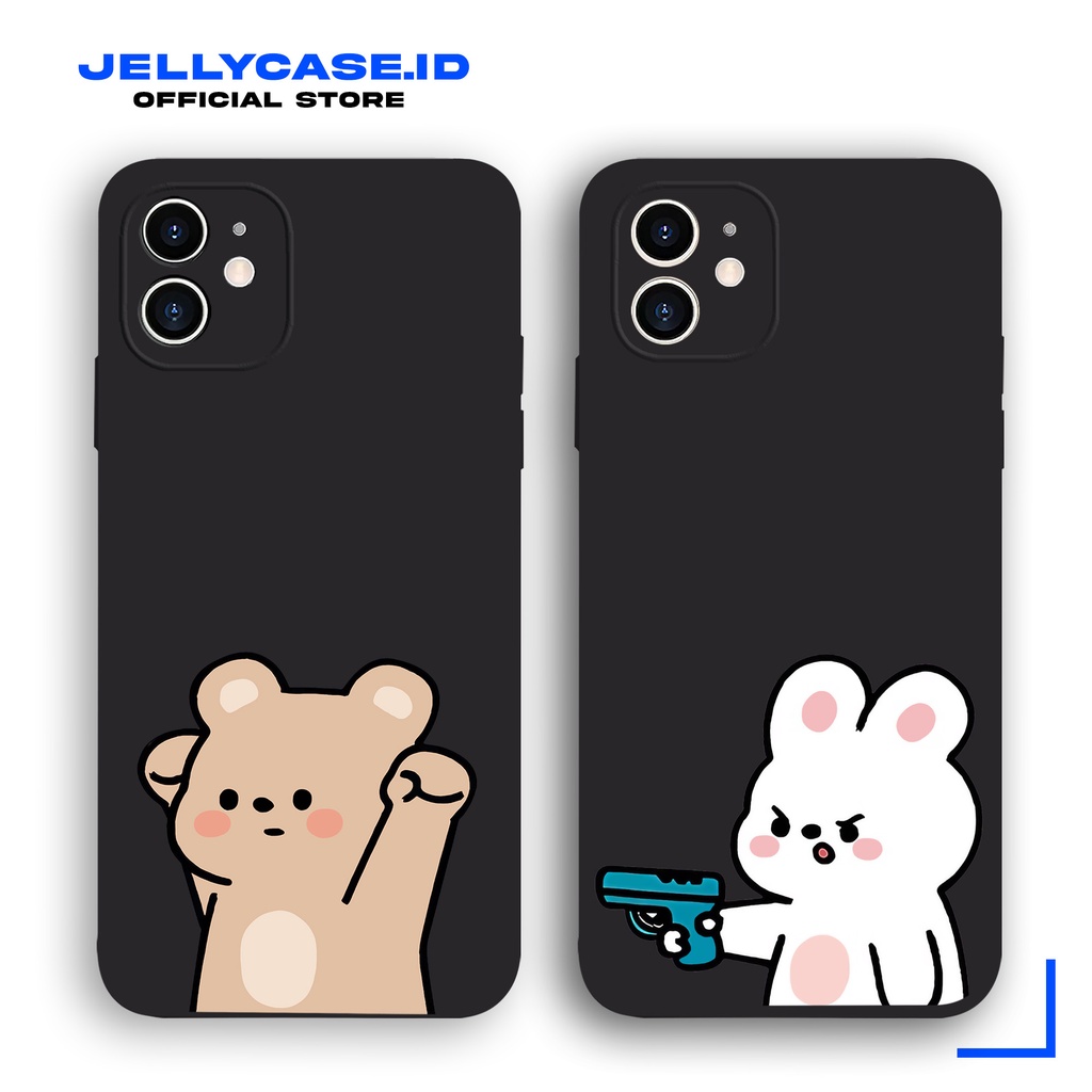 Soft Case Infinix Note 30 Hot30 Smart 7 Smart5 Hot10Play Hot 9 Play Note12 JE367 Couple Bunny Bear Cute Softcase HP Aesthetic Casing Jelly Anime Kartun CameraPro