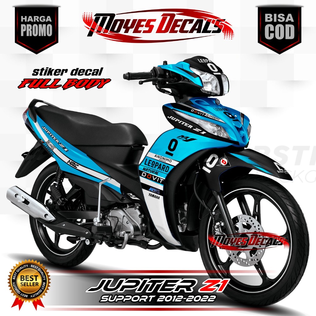 Decal Jupiter Z1 Fullbody Motif Leopard Stiker Variasi Jupiter Z1 Fullbody