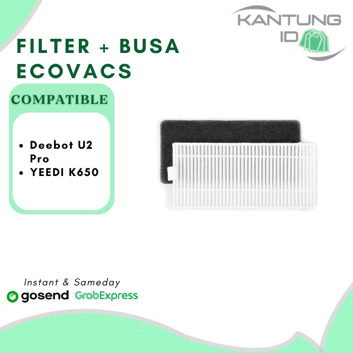 Ecovacs DEEBOT U2 PRO & YEEDI K650 Hepa Filter Sponge