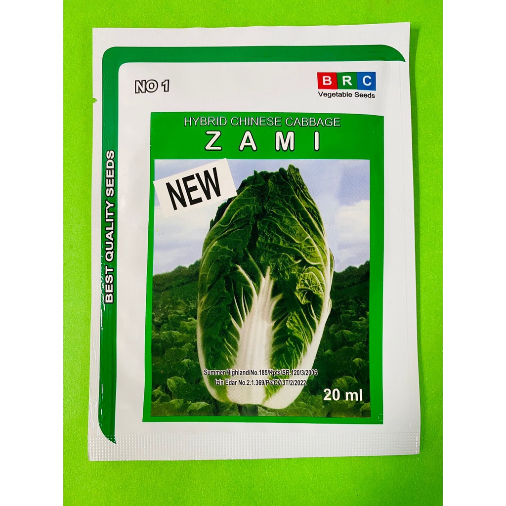 Benih hibrida new ZAMI sawi putih cina isi 20ml dari best quality seeds