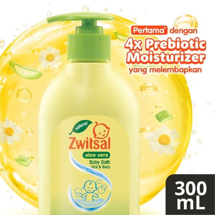 Zwitsal Baby Bath Nat 300Ml - Sabun & Shampoo Bayi