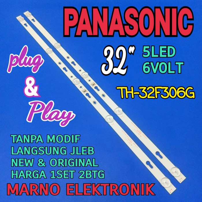 PART BL BACKLIGHT LED TV PANASONIC TH-32F306G PANASONIK TH 32F306G 5K 6V