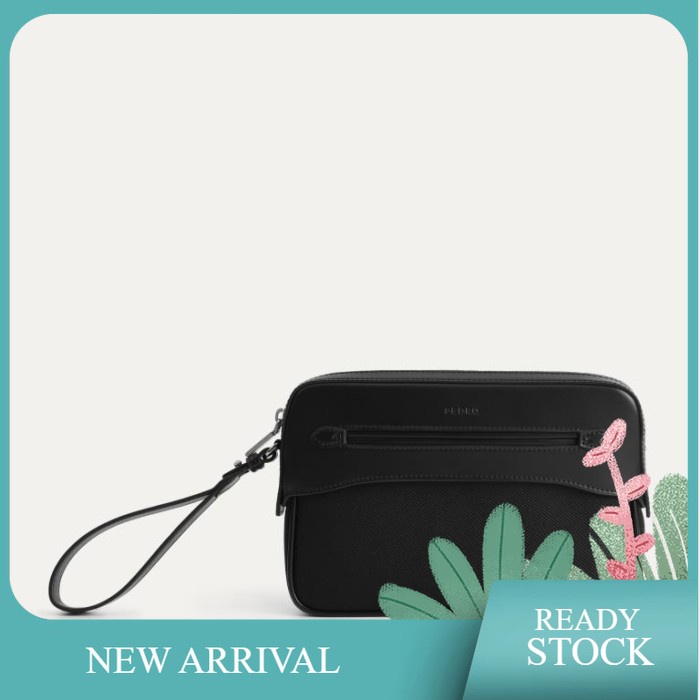 Pedro Original Men 320049 Clutch Handbag Pria - Black - Black