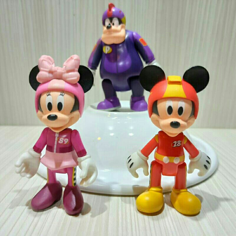 mainan static figureMickey Minnie and the Roadster Racers 182837 Mickey & Friends Transformable Toro