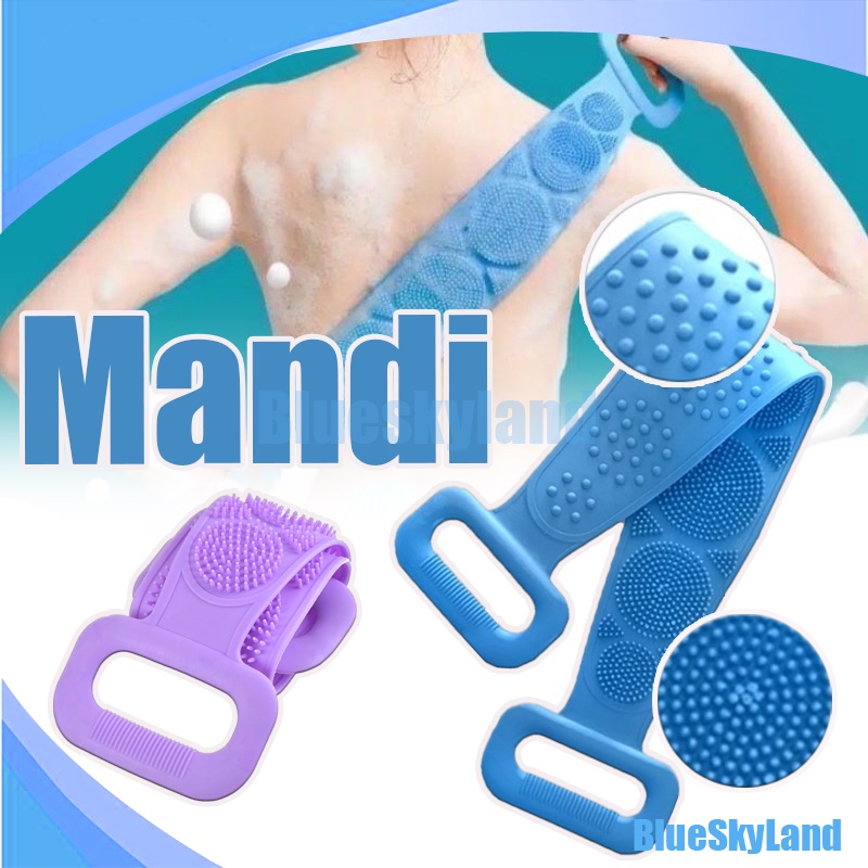 Mandi / Sikat Punggung Badan Silicone / Alat Gosok Punggung / Sikat Badan Silikon / Alat Pembersih B