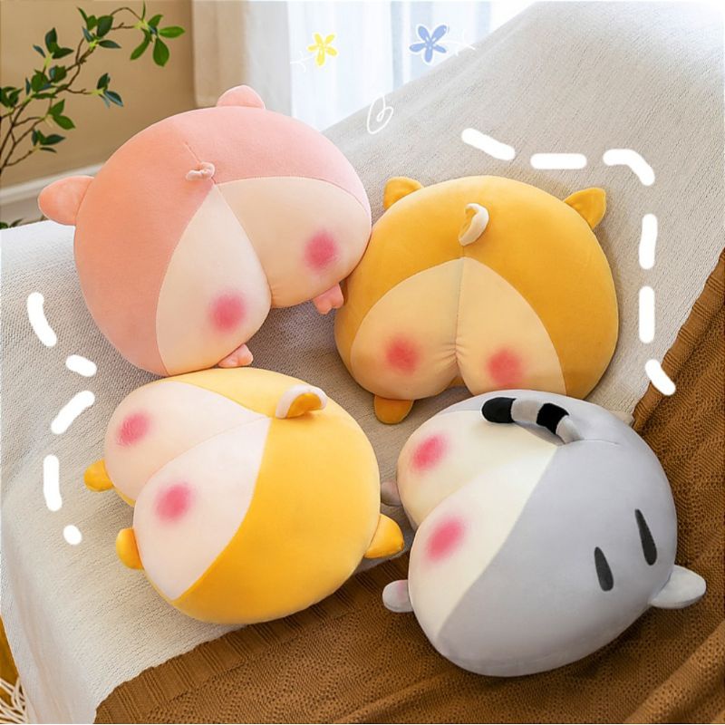 Mainan Anak Boneka Bantal Bentuk Bokong Lucu, Lembut, Halus Bahan Dakron Model Terbaru / Bantal Sofa