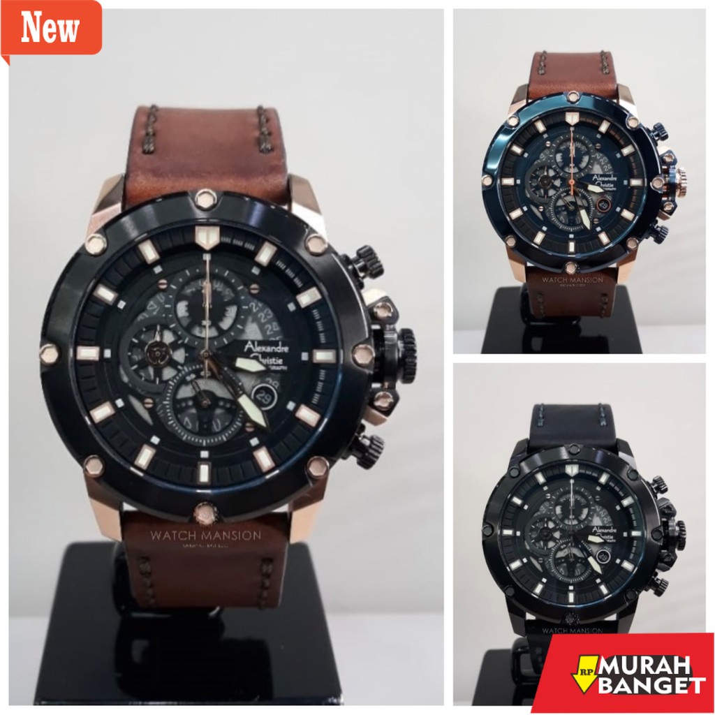 cocok buat kerja- JAM TANGAN PRIA 6564 ALEXANDRE CHRISTIE 6564 MC ORIGINAL & GARANSI RESMI AC6564 JA