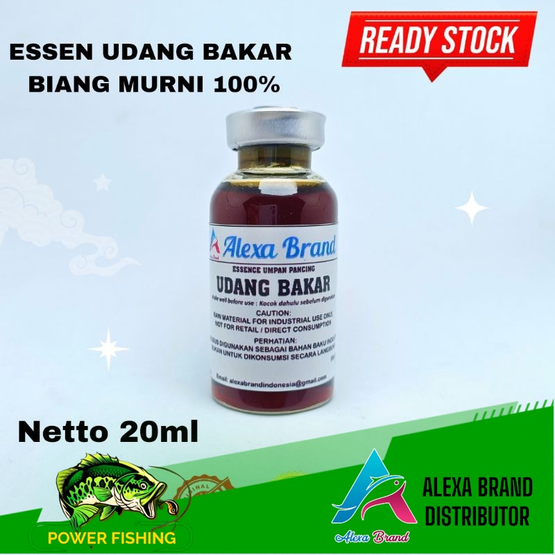 Essen Udang bakar biang murni 100% - esen udang asap Alexa brand - esen udang - umpan pancing