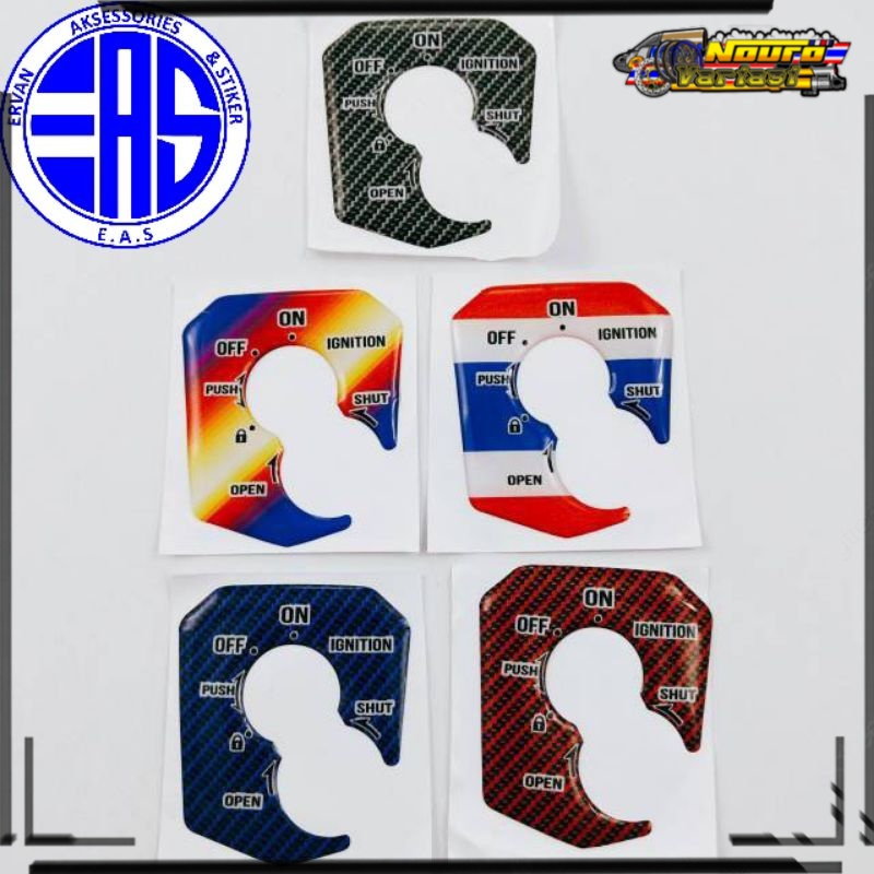 EMBLEM LOGO HONDA SONIC 150 R  CB150 R CB 150 R LOGO TUTUP KUNCI  KONTAK KARBON HITAM KUALITAS