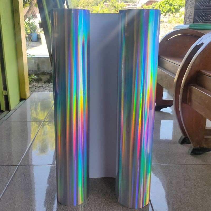 Stiker Laser Crome Hologram/stiker Hologram/skotlite Hologram/stiker Pelangi/skotlet Motor