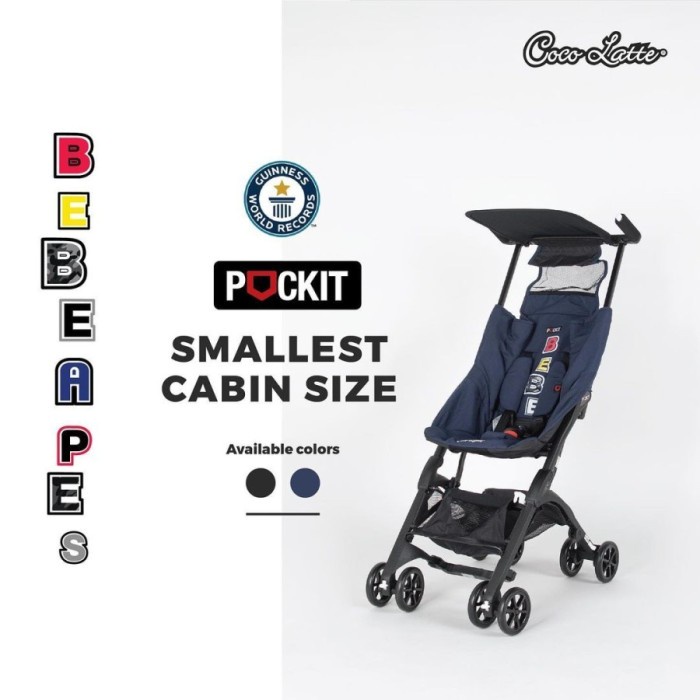 Stroller Cocolatte Pockit 788 Kereta Dorong Bayi - Bebe Apes Blue