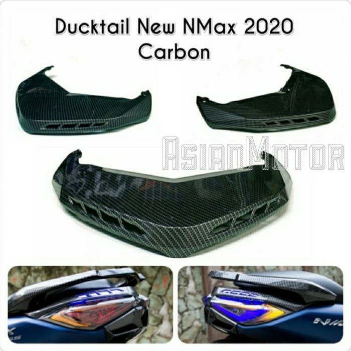 [LS-82] Ducktail Nmax New 2020 Carbon NEMO/ Sirip Lampu Belakang Nmax New 2020