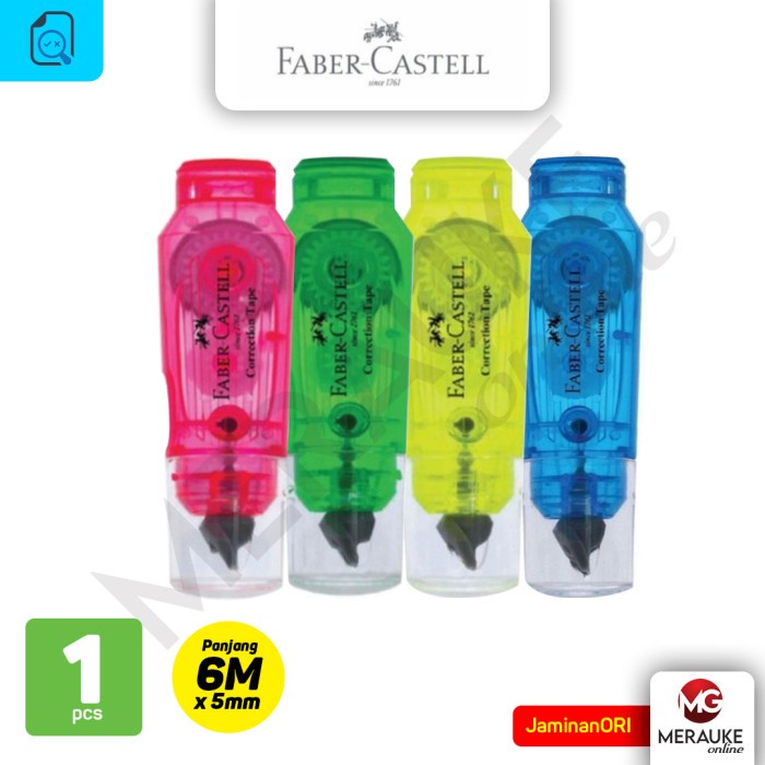 

Correction Tape Faber Castell Mini Barrel Colour