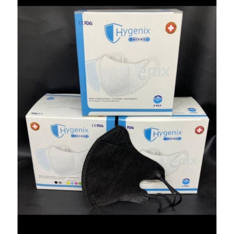 (MURAH) MASKER DUCKBILL GARIS Tali Pipih Tebal 3PLY  Facemask 1 Box Isi50 Pcs Face mask duckbill Kem