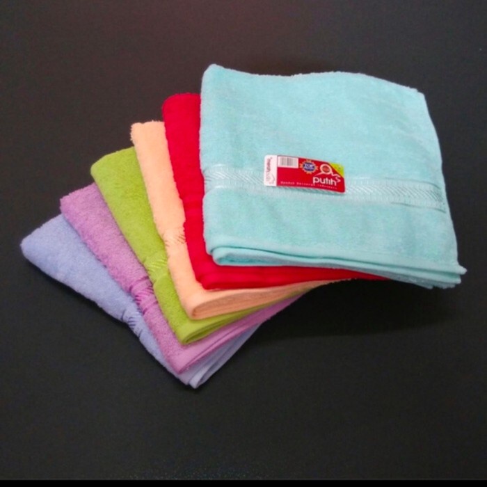 HANDUK MERAH PUTIH TANGGUNG / HANDUK MERAH PUTIH 50 X 100 , PASTI ORI, - Random, 50 x 100