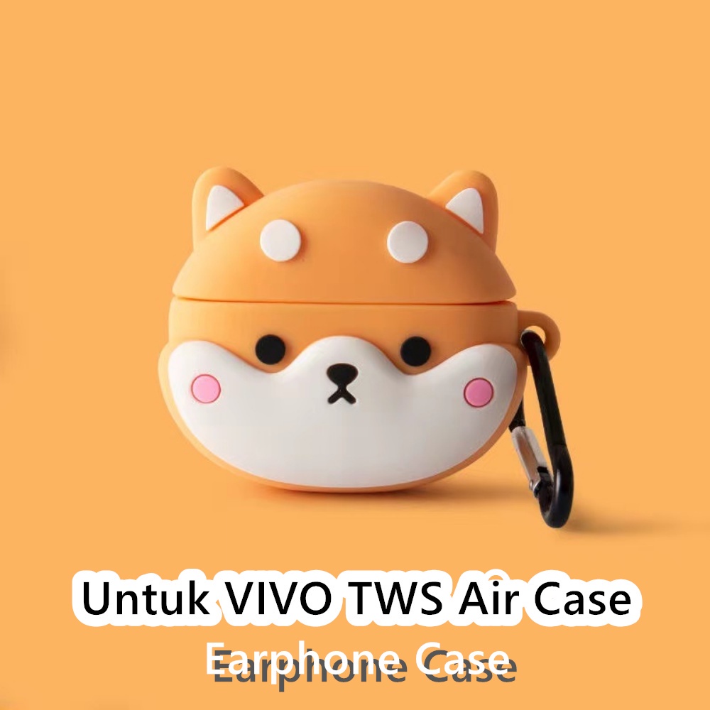 Parity Untuk VIVO TWS Air Case kartun trendi Ransel babi Soft Silicone Earphone Case Cover NO.1