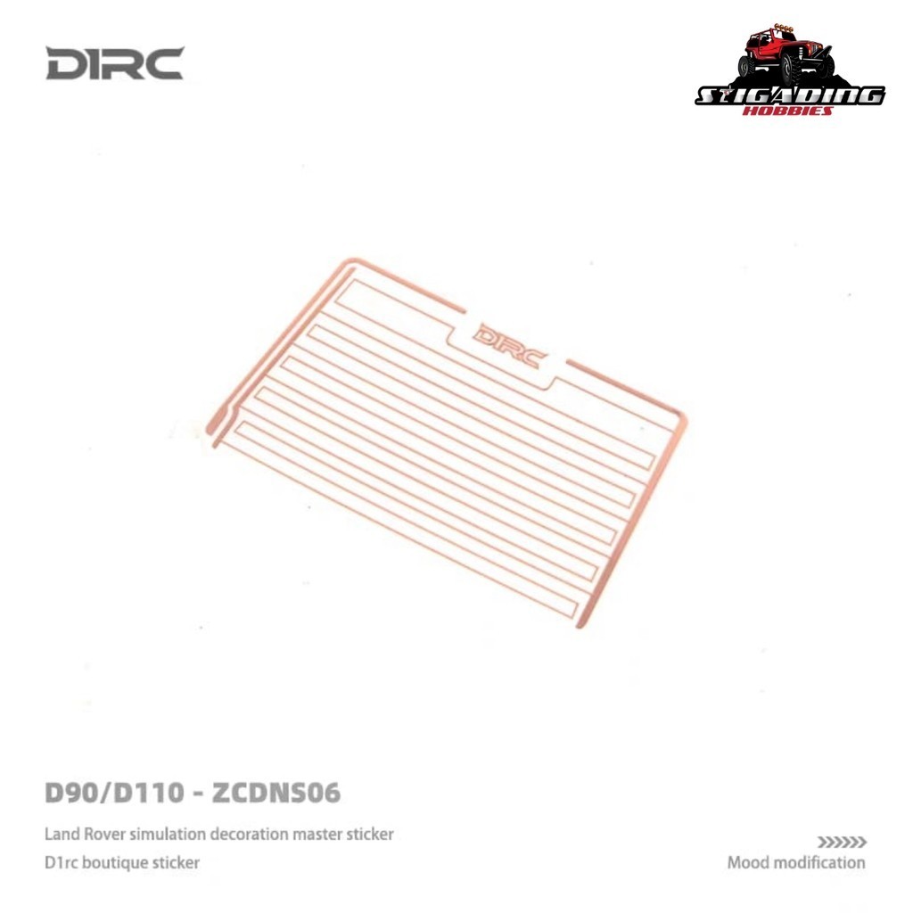 D1RC Stiker Defogger Land Rover Defender RC Adventure 1/10