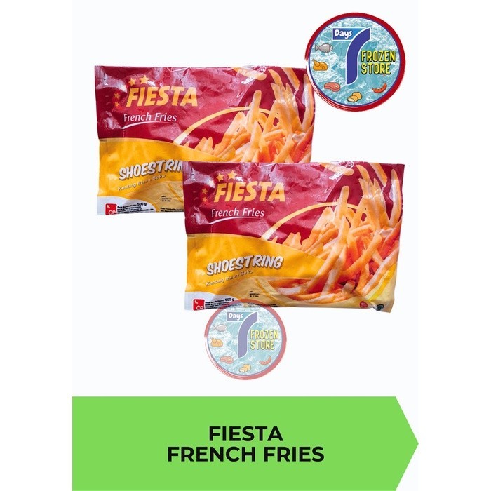 

Fiesta French Fries Kentang Shoestring Beku Frozen