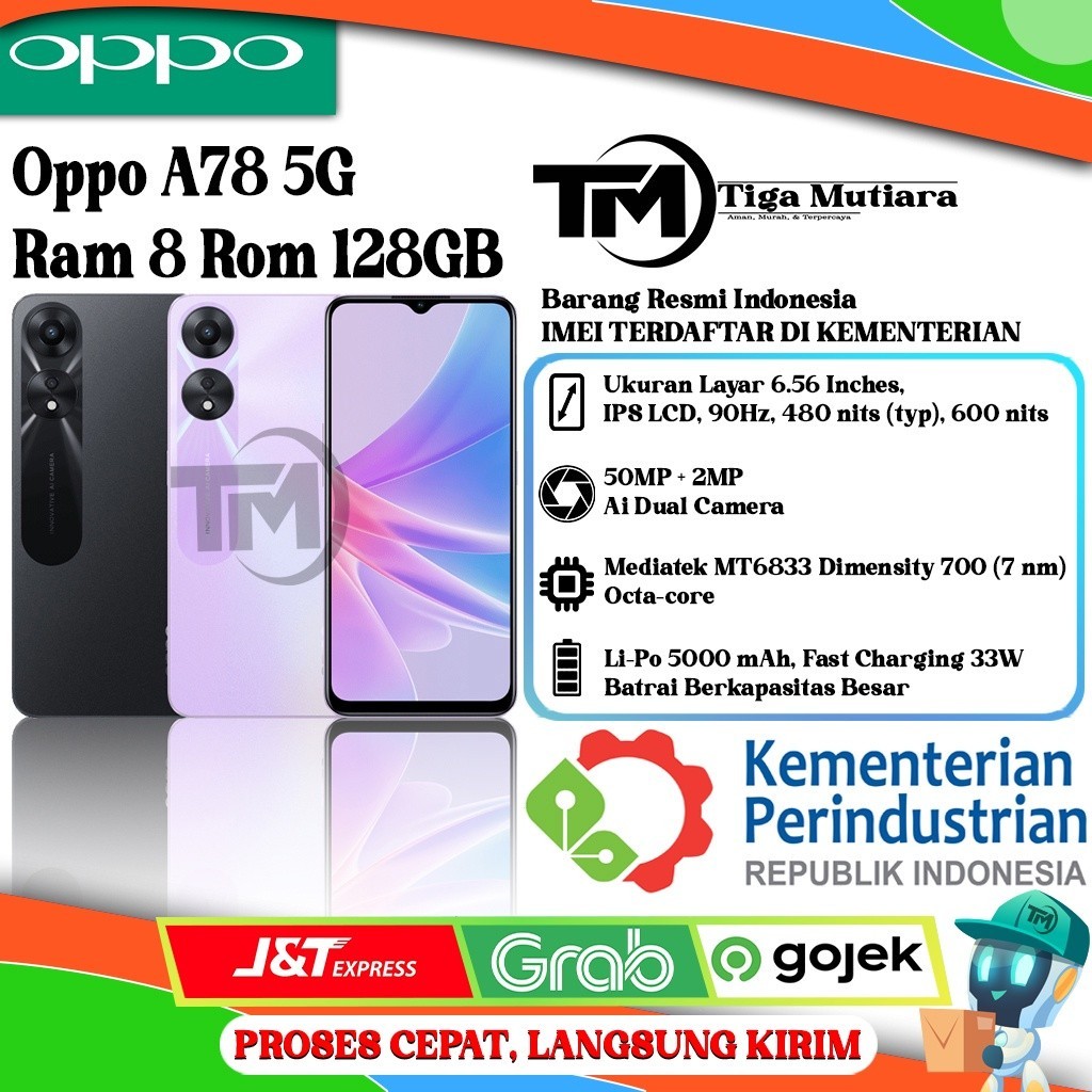 Oppo A78 5G Ram 8GB Rom 128GB