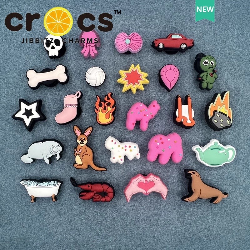 JJBXC cross charm Shoe Buckle Cartoon Animal Kangaroo Seal Alpaca Cute DIY Shoe Decoration