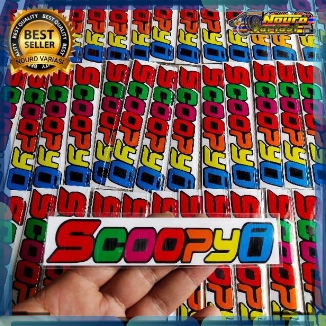 Sticker STIKER CUTTING SCOOPY FI KARBU STICKER THAILAND SCOOPY thailand    LARIS bagus