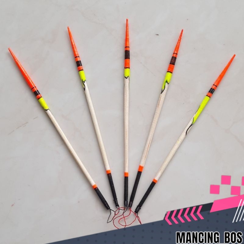 Pelampung pancing jarum motif 8cm 12cm