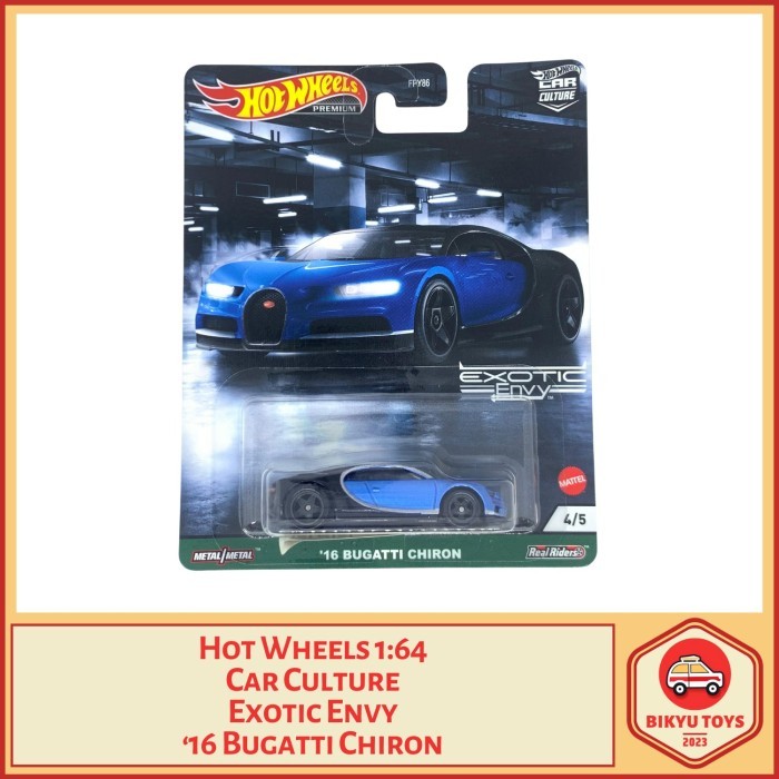 Hot Wheels 1:64 Car Culture Exotic Envy ‘16 Bugatti Chiron Hotwheels