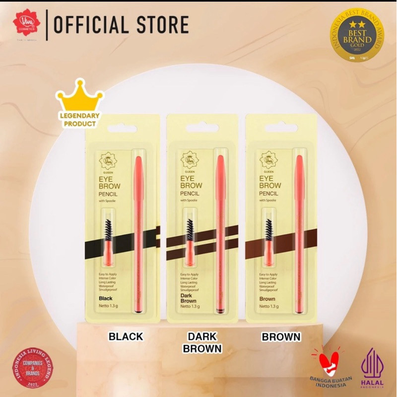 (BPOM ORIGINAL)-CELAK PENSIL ALIS VIVA 100% ASLI