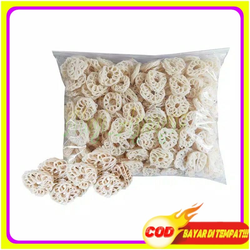 

1kg- KERUPUK MENTAH mawar mini keriting