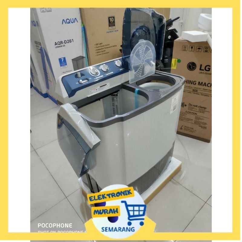 MESIN CUCI LG 2 Tabung Low Watt P9050 R 9KG 2 TABUNG 9050R LOW WATT [EMS]